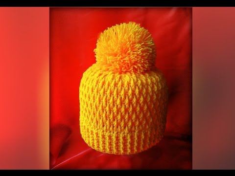 How to knit a hat with knitting needles and crochet - training for beginners