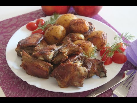 Côtes d'agneau au four - plats gastronomiques