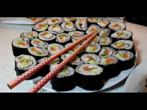 Sushi og ruller derhjemme - trin for opskrifter