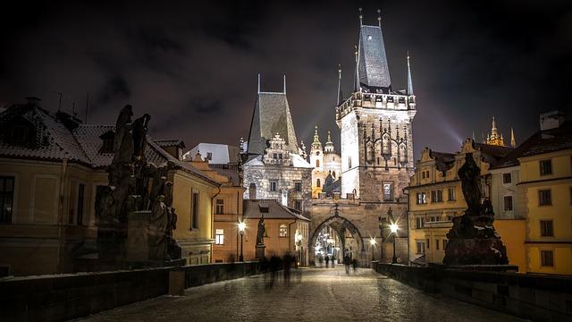 Photo d'hiver à Prague