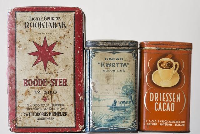 Bocaux à collectionner de cacao