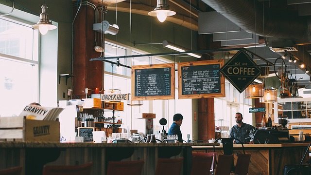 Stylish room in a cafe