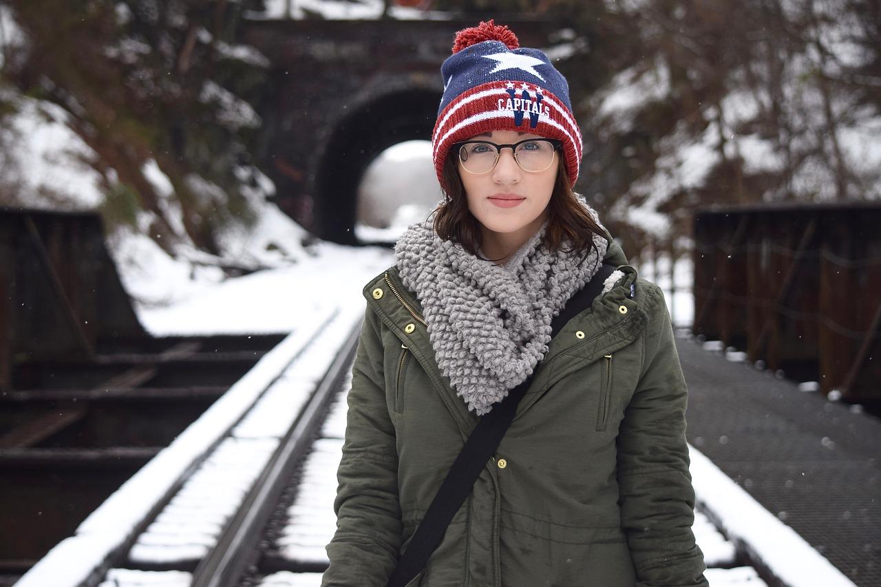 Bonnet tricoté à la mode