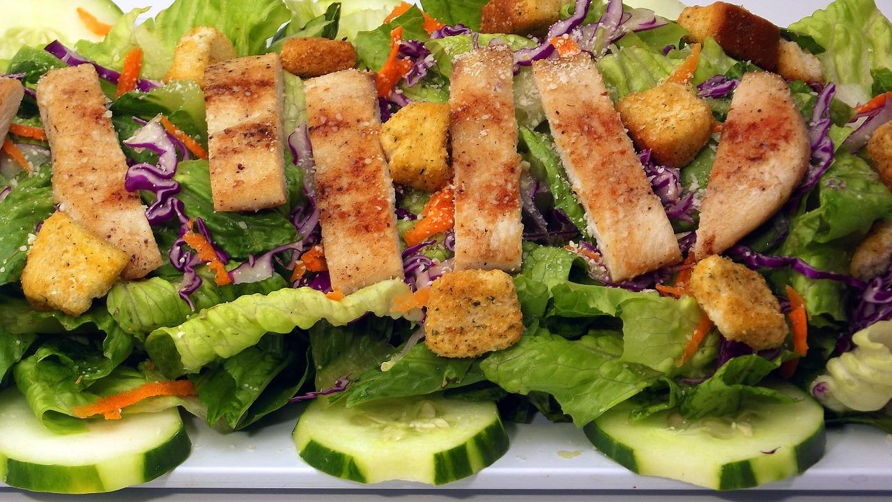 Photo d'une portion de salade César