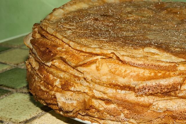 Un tas de délicieuses crêpes