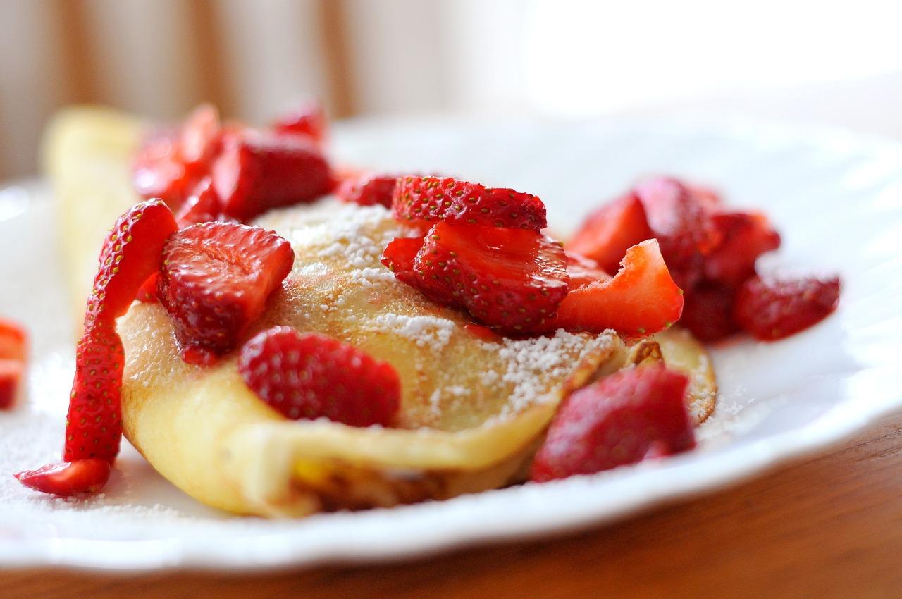 Crêpes à la fraise