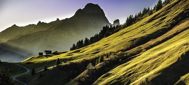 Hut in the mountains