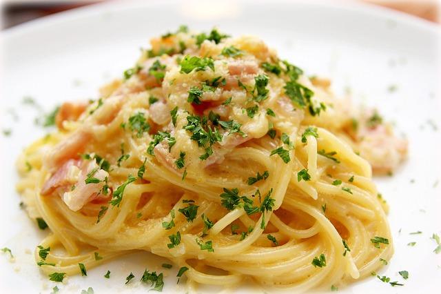 Foto af klassisk carbonara