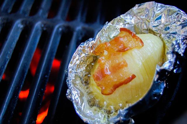 Grilled potato