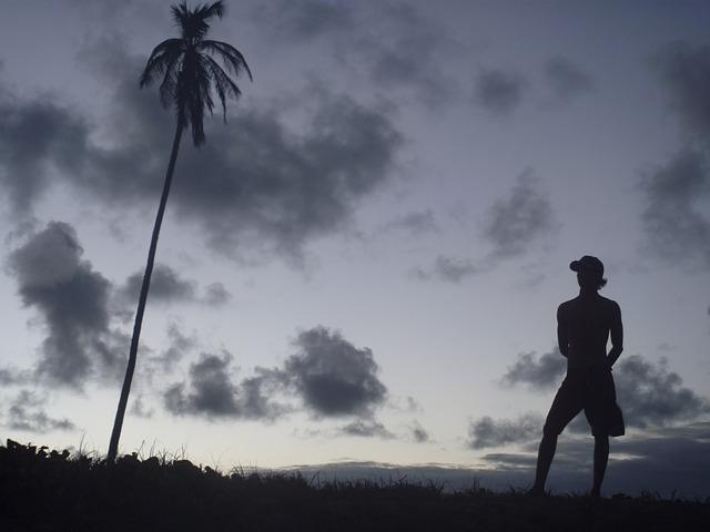 Guy au coucher du soleil