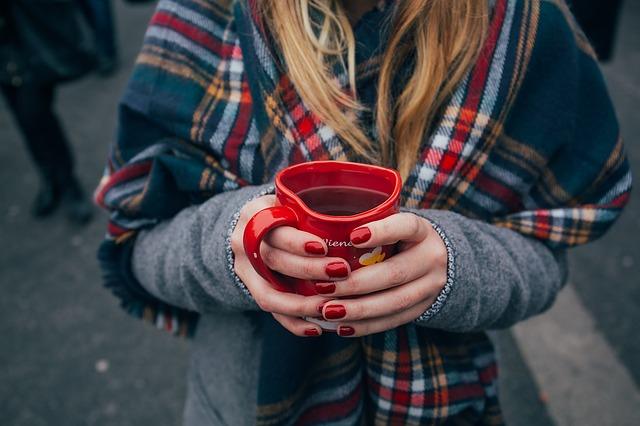 Strong red nails