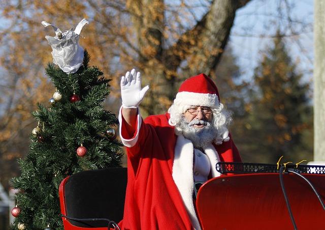 Julenissen på juleslede