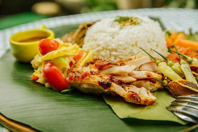 Photo of pollock with rice garnish