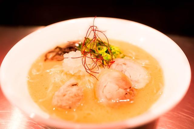 Photo of chicken stock with noodles