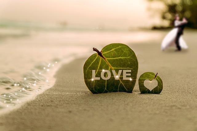 Lettres d'amour sur la plage