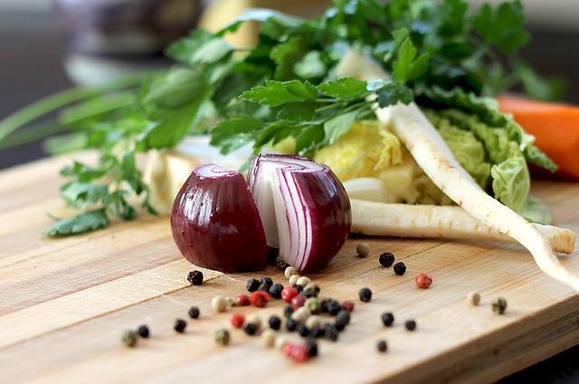 Beautiful photo of onions for mimosa