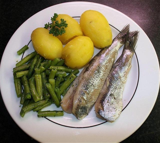 Photo de hareng avec des pommes de terre