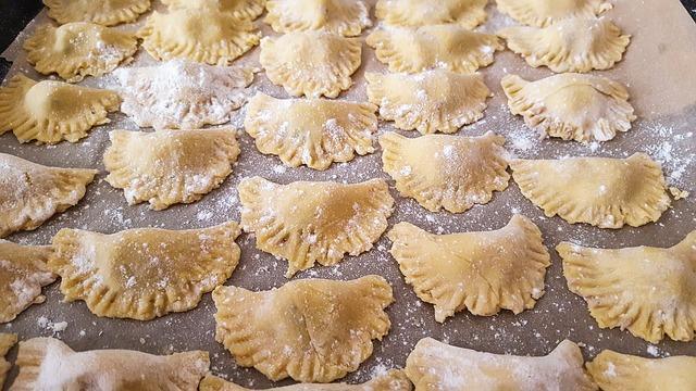 Photo of beautiful homemade dumplings