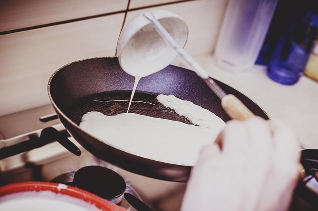 Photo de la pâte à crêpe de kéfir