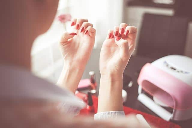 Red manicure