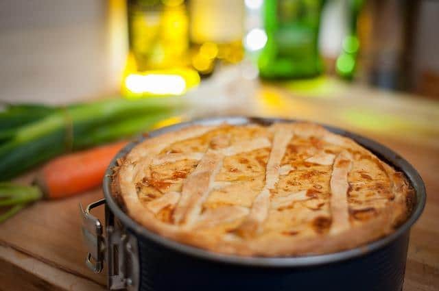 Belle photo de tarte aux pommes