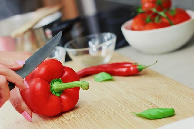 Red pepper close up