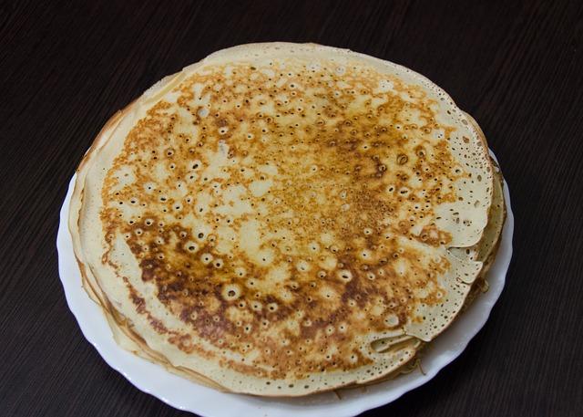 Custard pancakes on the water