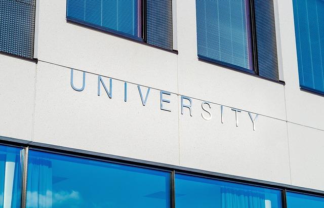 University inscription in English