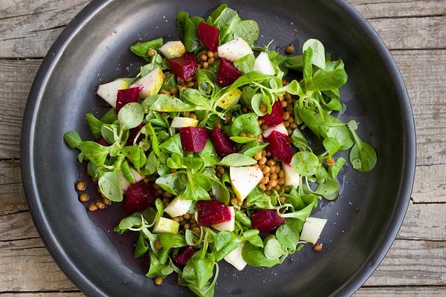 Rødbeder og rucola salat