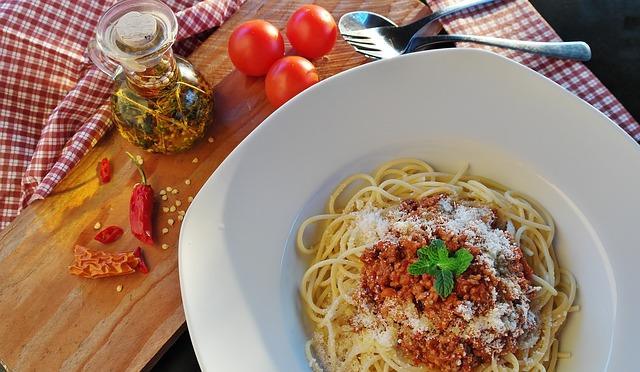 Délicieux spaghetti bolognaise