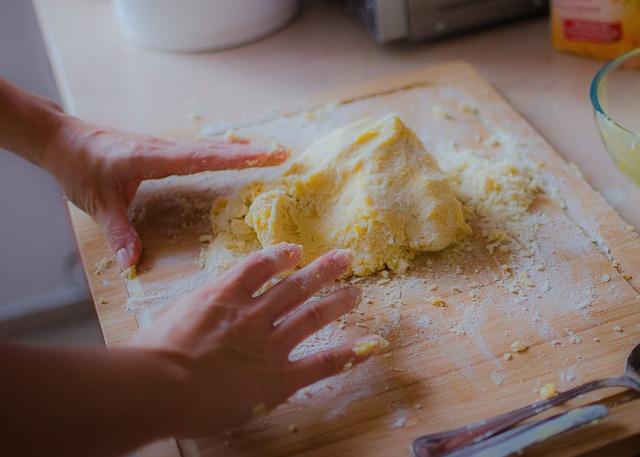 Kneading dough