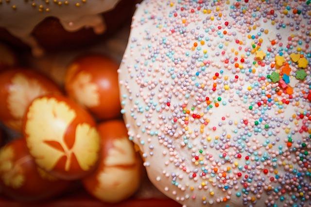 Photo d'un beau gâteau de Pâques