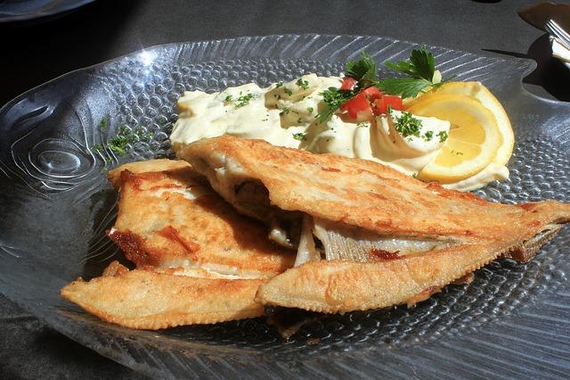 Photo of baked flounder in the oven