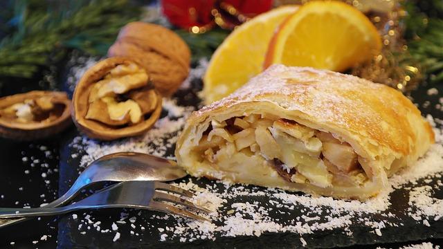 Classic apple strudel