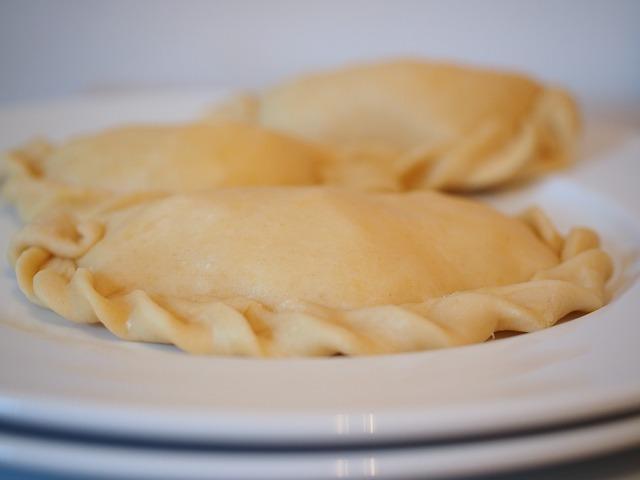 Kefir pasties on a plate