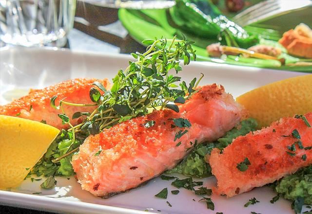 Sockeye salmon with fennel