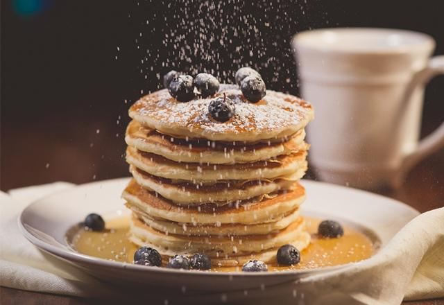 Crêpes luxuriantes aux bleuets