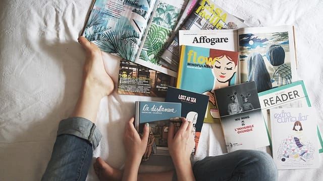 Photo of a girl on the bed