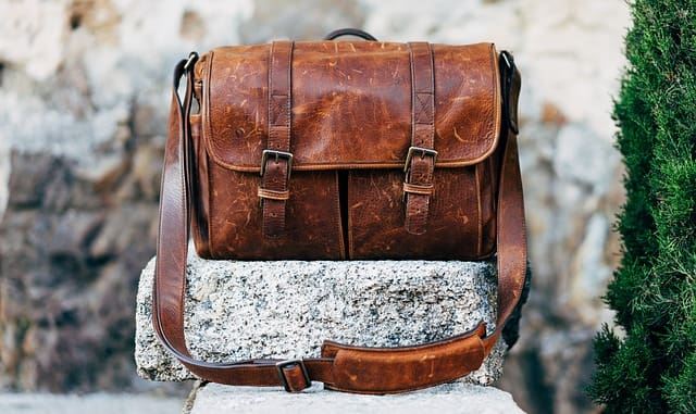 Sac marron homme