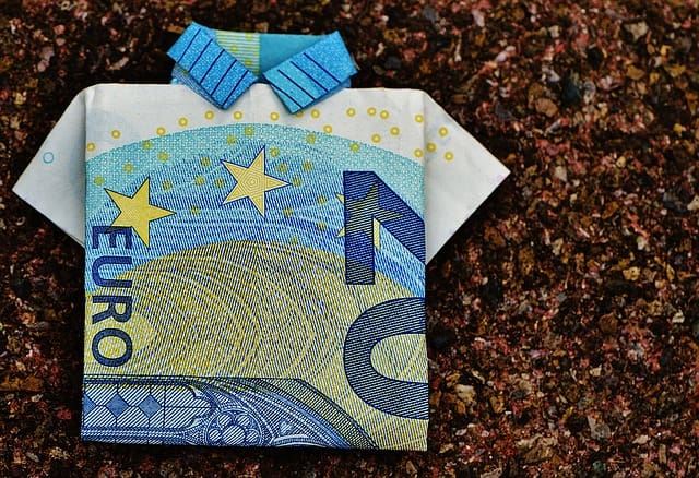 Origami iz euro novčanice